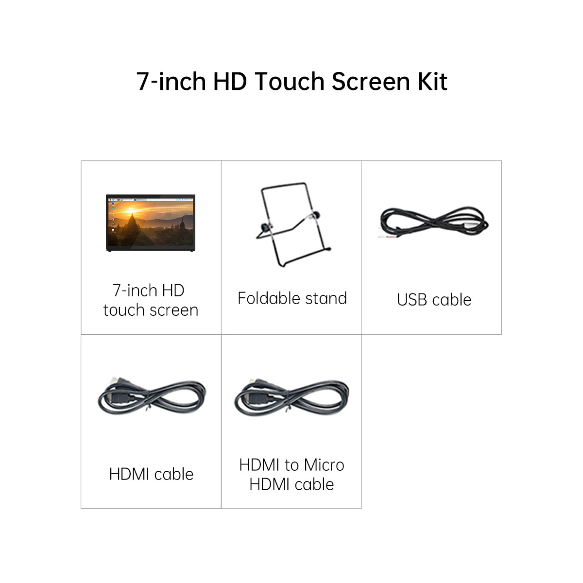 Hiwonder 7-inch HD Touch Screen Compatible with ROS, Raspberry Pi and Jetson Nano Robots Hiwonder 7-inch HD Touch Screen Compatible with ROS, Raspberry Pi and Jetson Nano Robots